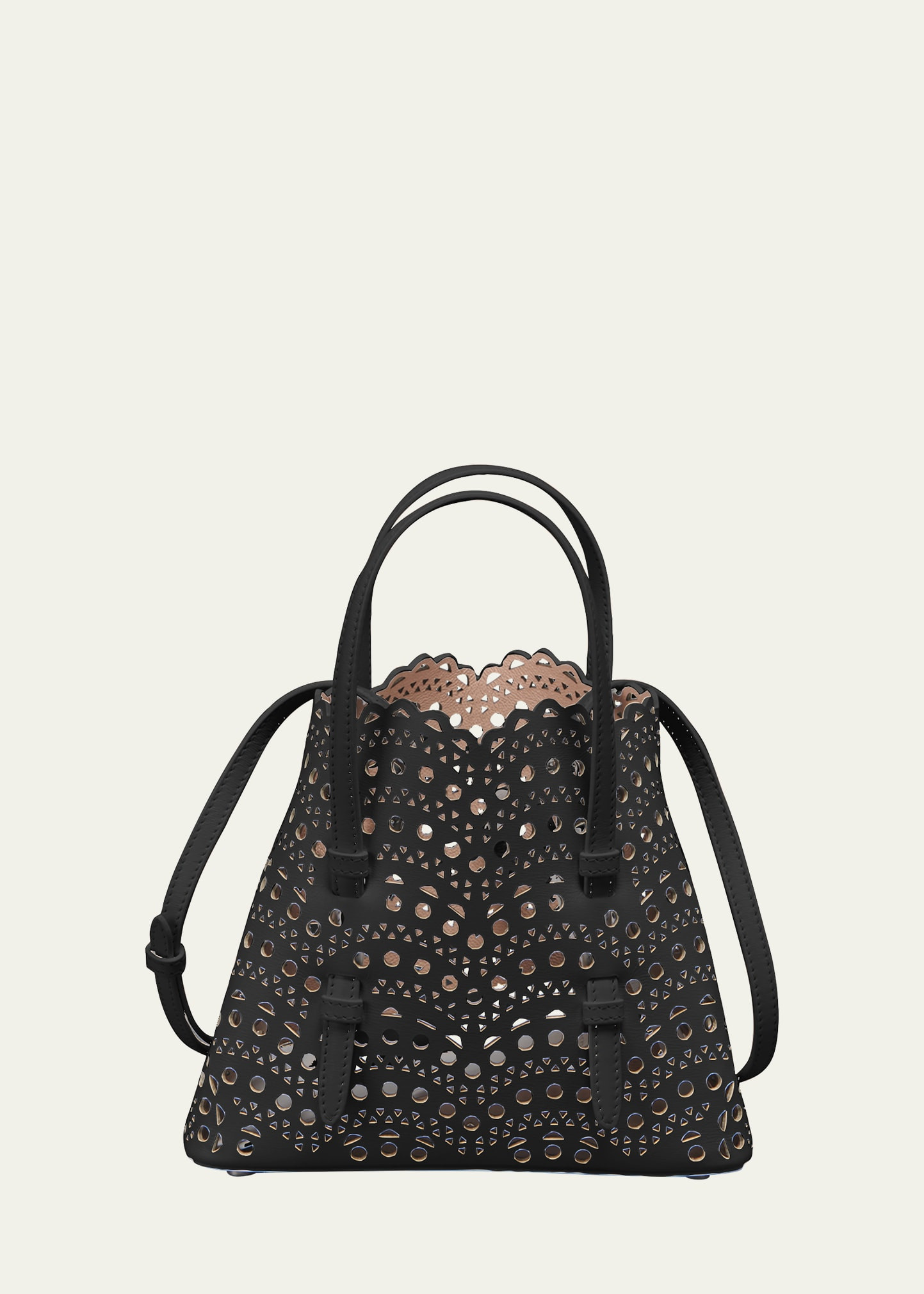 ALAIA Mina 20 Tote Bag in Vienne Wave Perforated Leather | Bergdorf Goodman