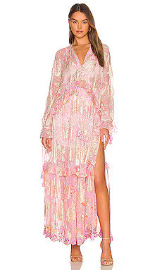 HEMANT AND NANDITA Kaftan in Pink from Revolve.com | Revolve Clothing (Global)