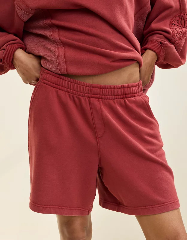 Aerie Long Fleece Short | American Eagle Outfitters (US & CA)