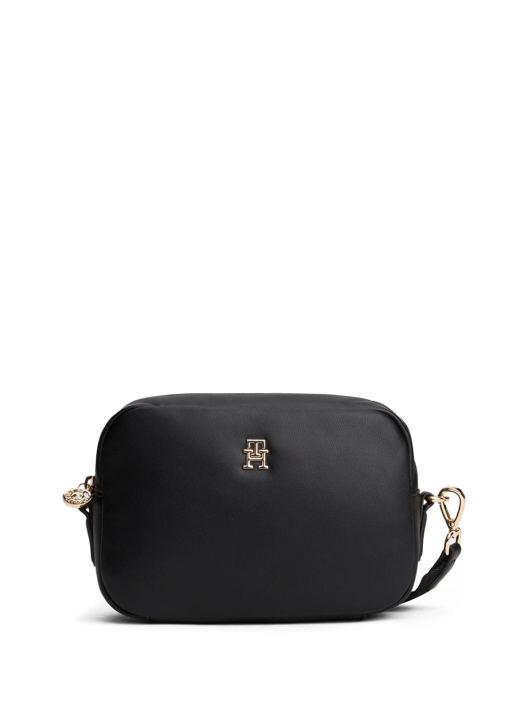 Tommy Hilfiger Tommy Hilfiger Black/White Monogram Cross-Body Camera Bag | Next US