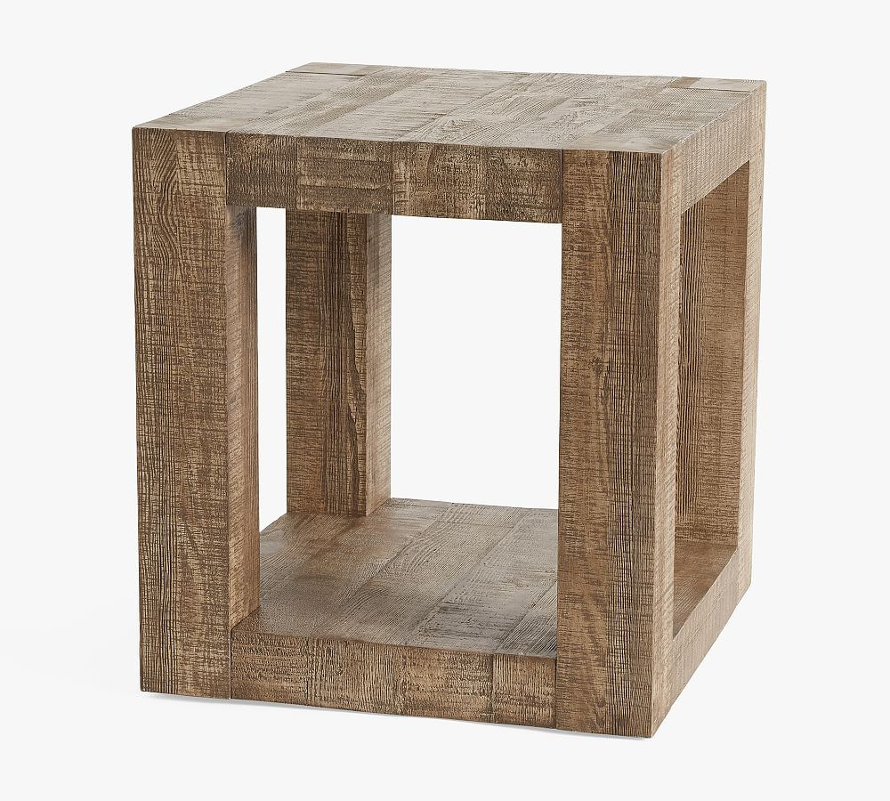 Palisades Rectangular Reclaimed Wood Side Table | Pottery Barn (US)