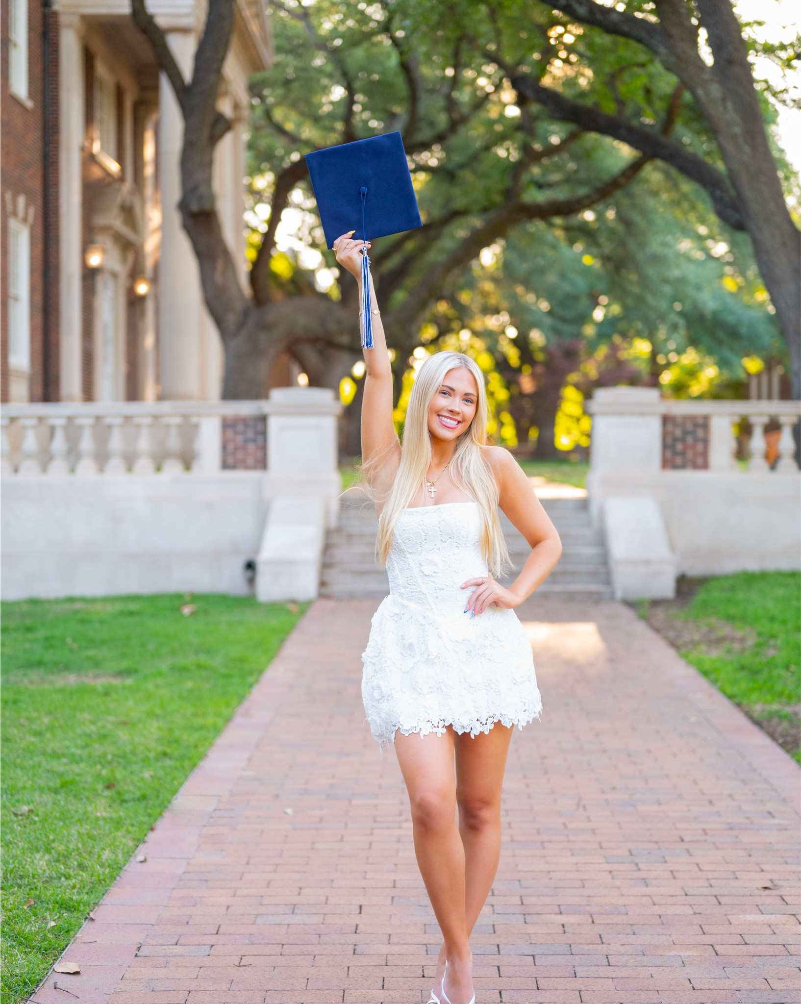 Cap & Gown dress inspo #LTKGrad #graddresses #whitedresses 