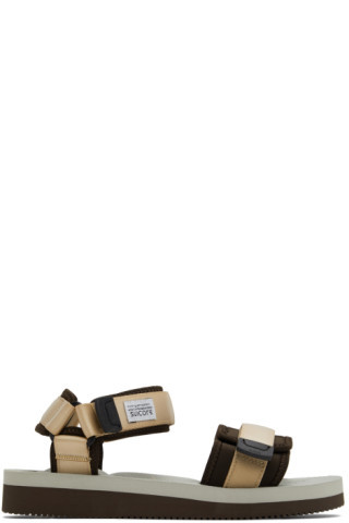 Beige & Brown CEL-V Sandals | SSENSE