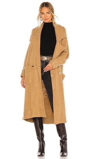 Melrose Sweater Jacket in Camel | Revolve Clothing (Global)