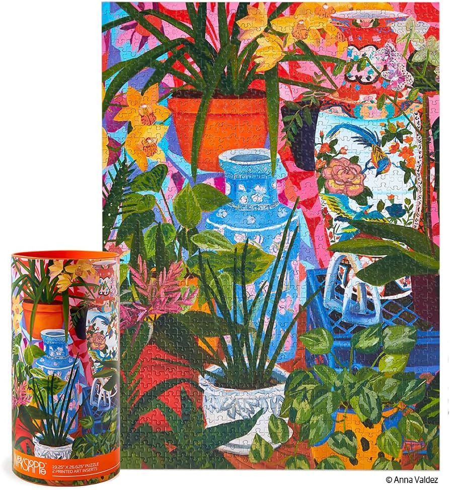 Tropical Vases Floral Still Life | 1000 Piece Jigsaw Puzzle | Amazon (US)