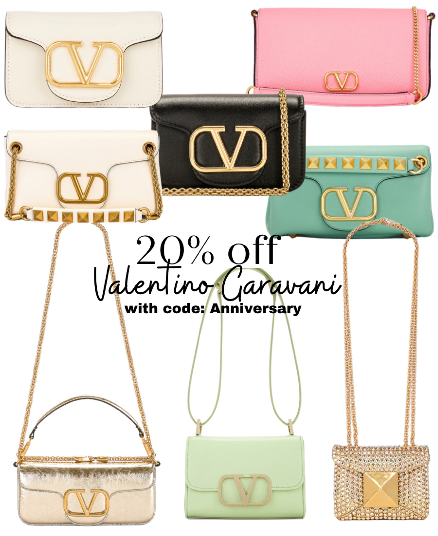 SALE ALERT! 

FWRD one day anniversary sale! Entire site 20% off using code: anniversary

These are my top Valentino handbag picks for the cutest summer bags! 🤍

#LTKsalealert #LTKSale #LTKFind