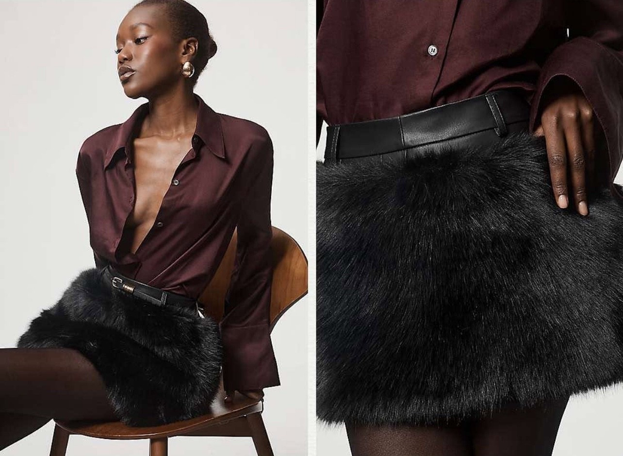 Lamarque Carrie Faux Fur Mini Skirt

#LTKHoliday