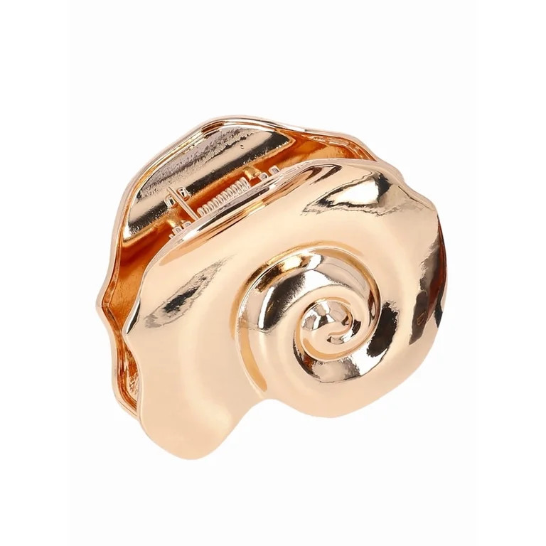 Time and Tru Women's Shell Claw Clip and Hair Cuff Set, 2-Piece | Walmart (US)