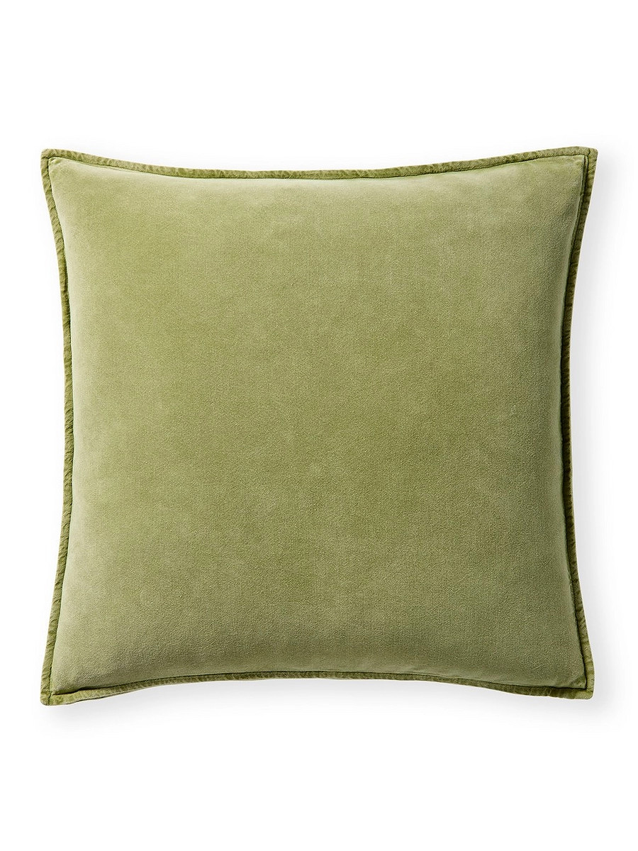 Washed Velvet Pillow Cover | Serena and Lily