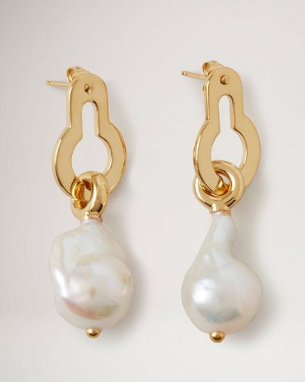 Amberley Baroque Pearl Earrings | MULBERRY