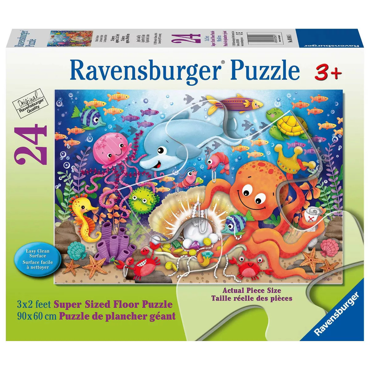 Ravensburger Fishie's Fortune Floor Jigsaw Puzzle - 24 pc | Target