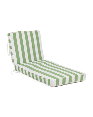 24X72X4 Outdoor Cabana Striped Extra Thick Lounger Cushion, Polyester | TJ Maxx