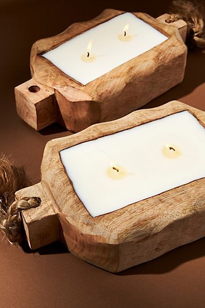 Driftwood Tray Candle | Anthropologie (US)