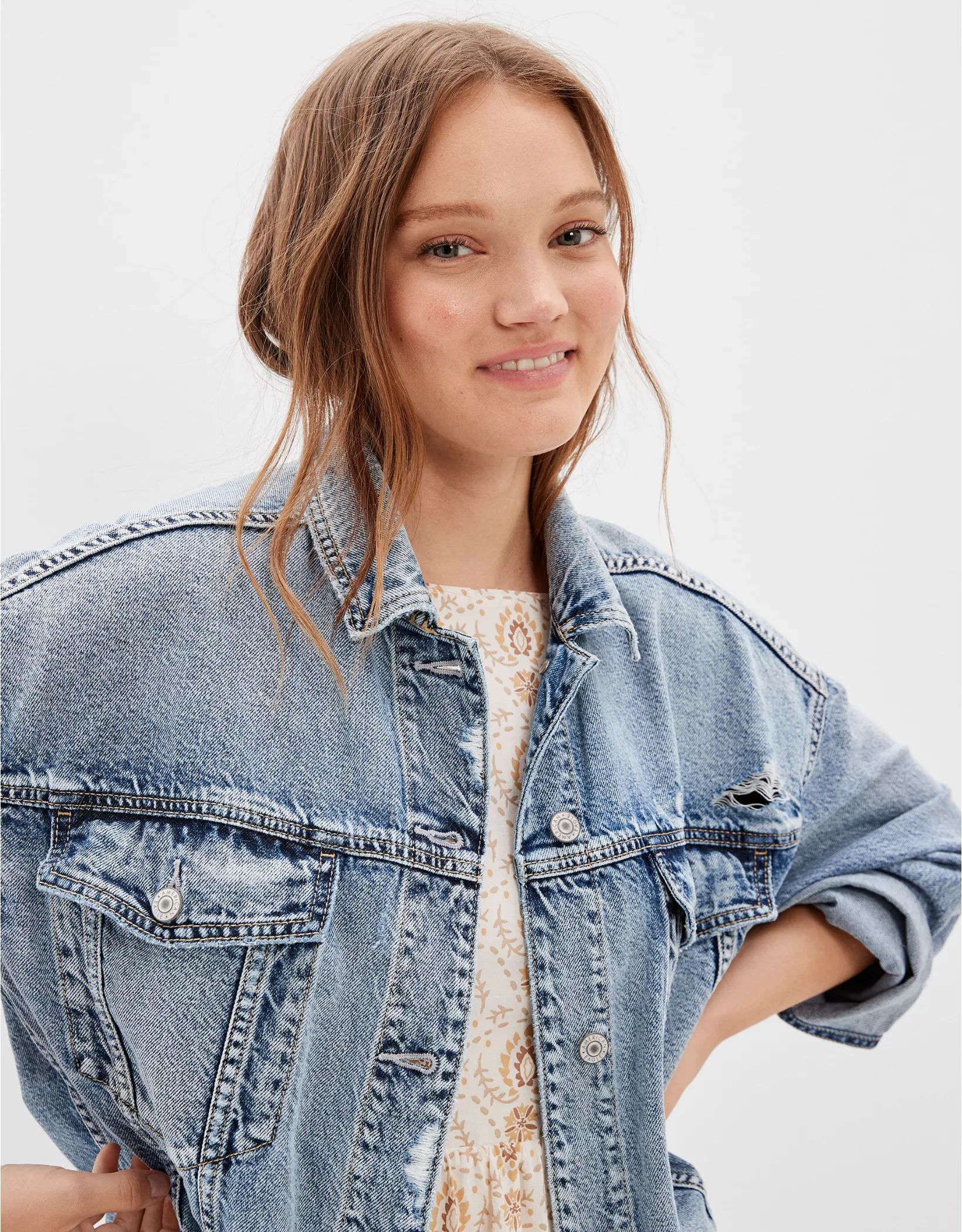 AE Super Oversized Denim Jacket | American Eagle Outfitters (US & CA)