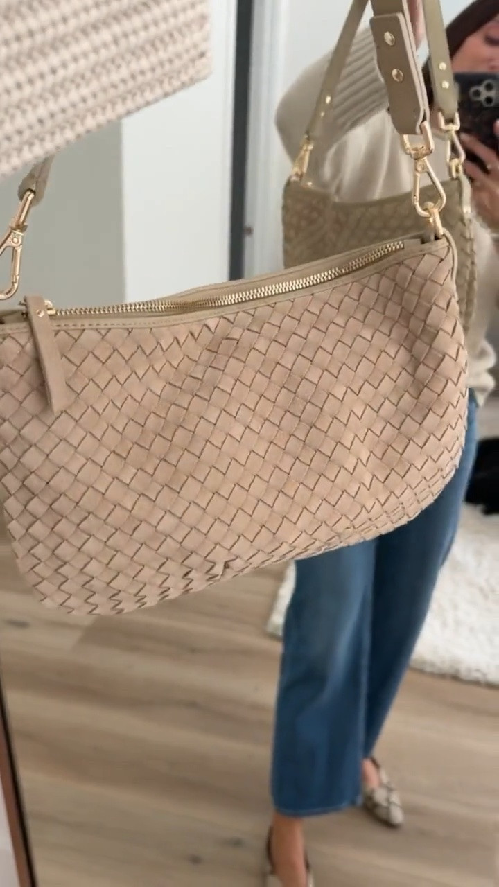 This woven suede shoulder bag is such a good fall neutral. The texture makes it feel special without being too dressy, and it works so well with simple sweaters, denim and flats for everyday.

I’m wearing a size M in the sweater.

suede shoulder bag, woven suede bag, neutral fall bag, fall handbag, everyday shoulder bag, neutral accessories, fall accessories, elevated everyday style, casual fall outfit, blushingrosestyle

#LTKSaleAlert #LTKOver40