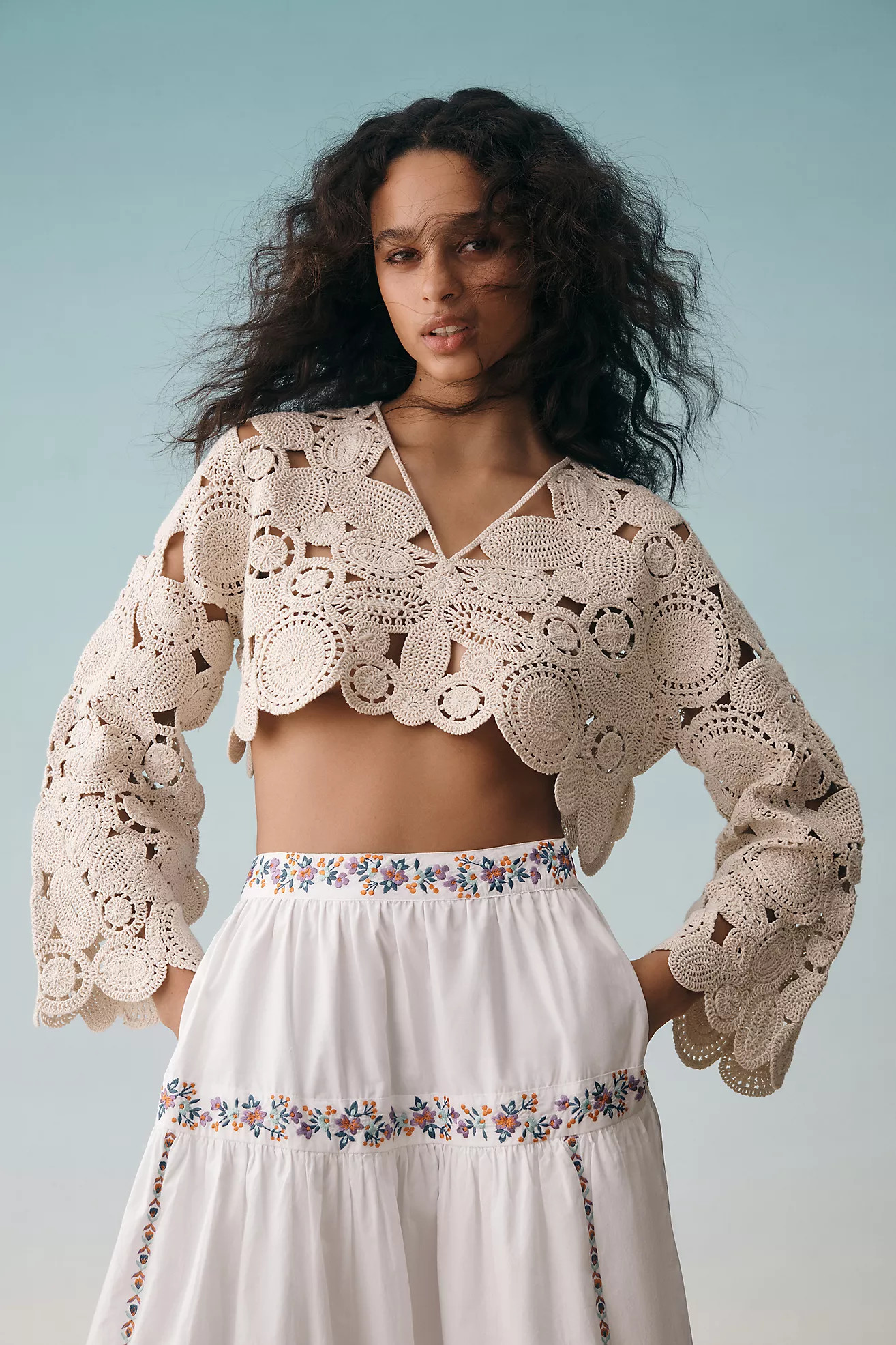 By Anthropologie Patterned  Crochet Shrug | Anthropologie (US)