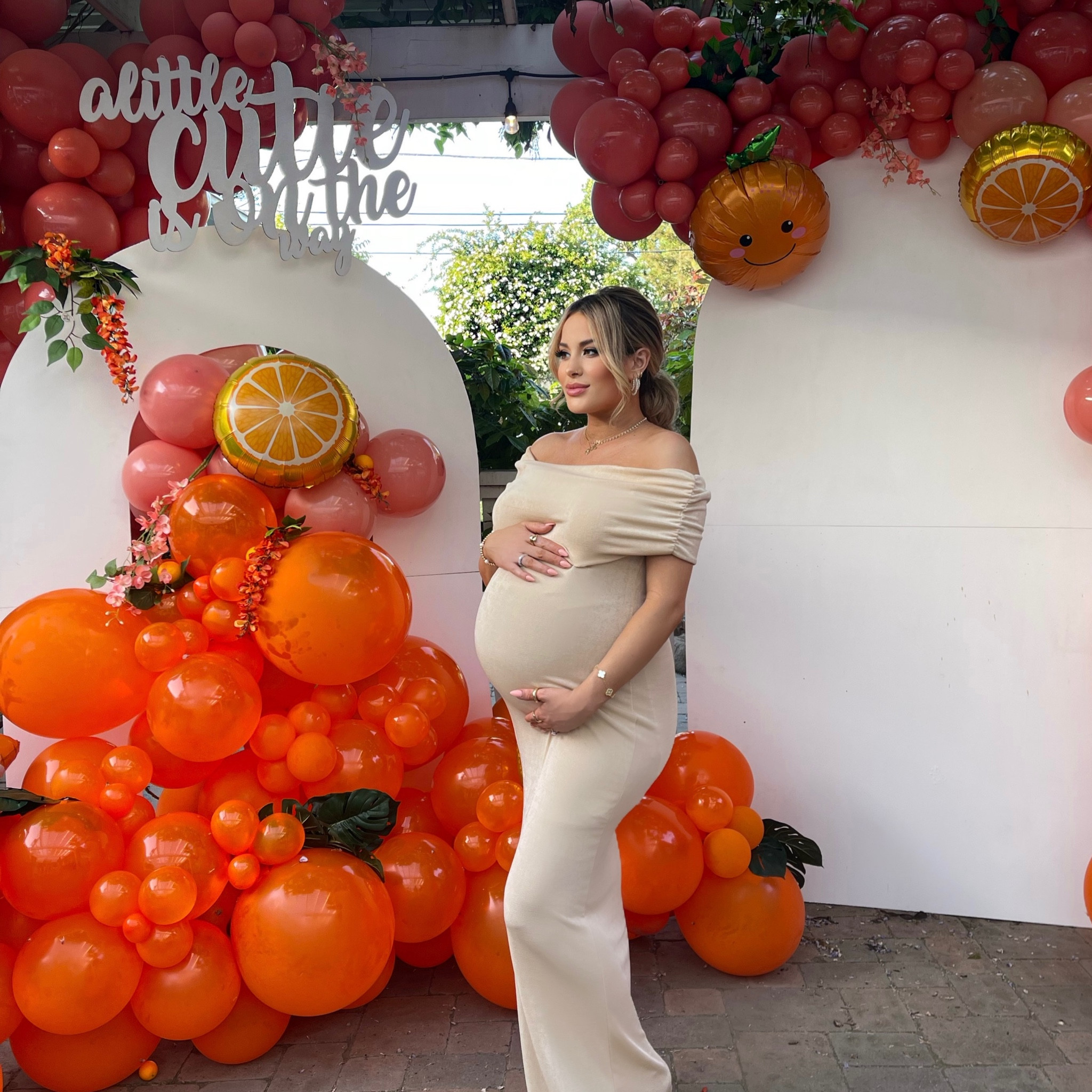 Wore this dress for my maternity shoot, and then cut off the sleeves and wore it for my baby shower 

#LTKbump #LTKwedding #LTKFind