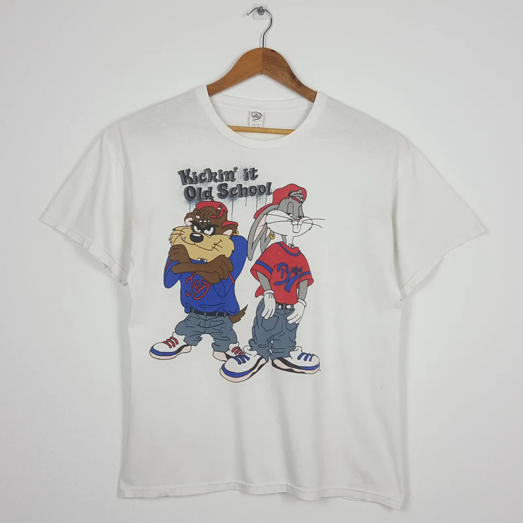 Vintage Bugs Bunny Tazmania Kicking It Old School Hip Hop - Etsy | Etsy (US)