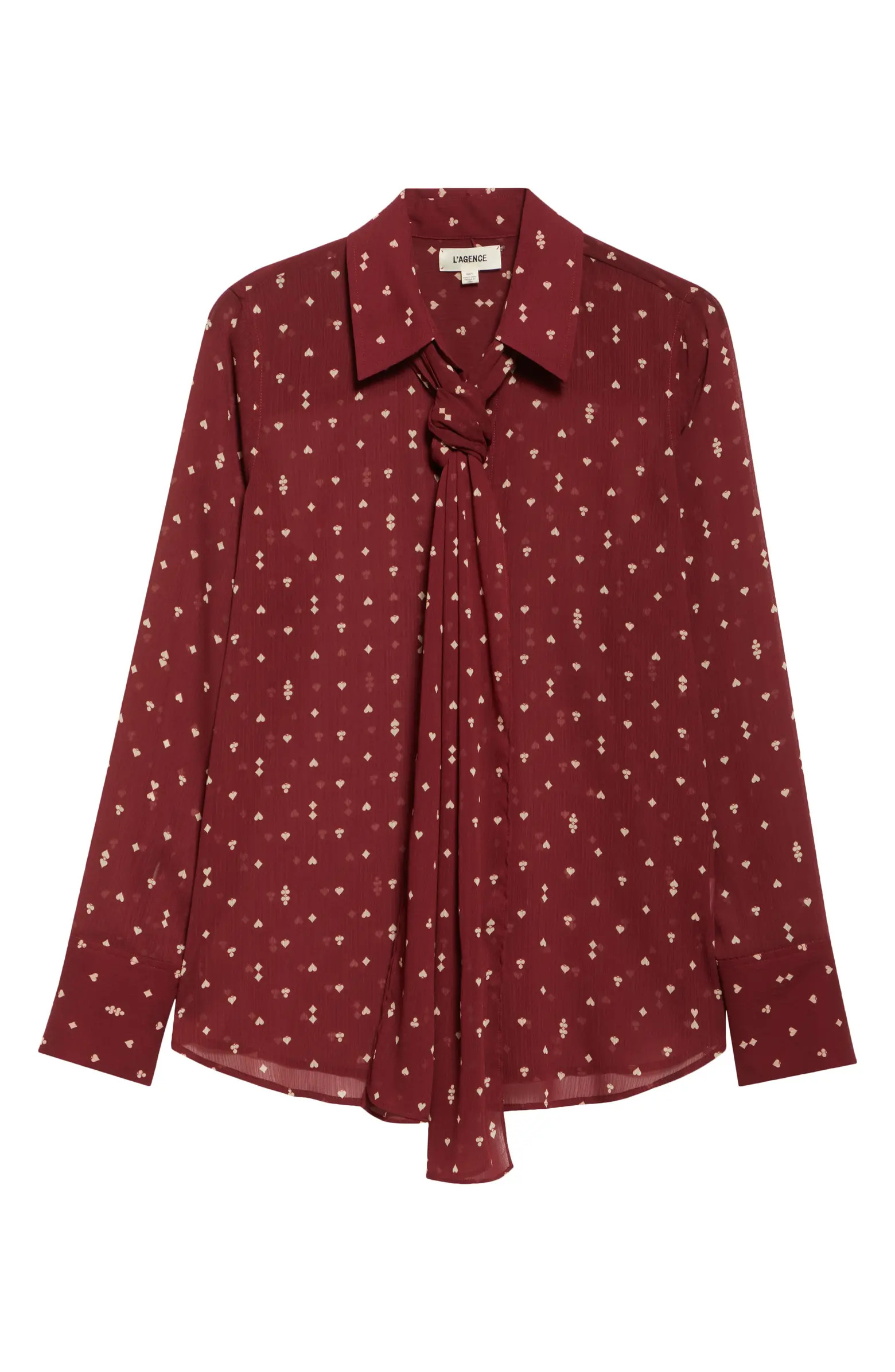 Basil Tie Neck Shirt | Nordstrom