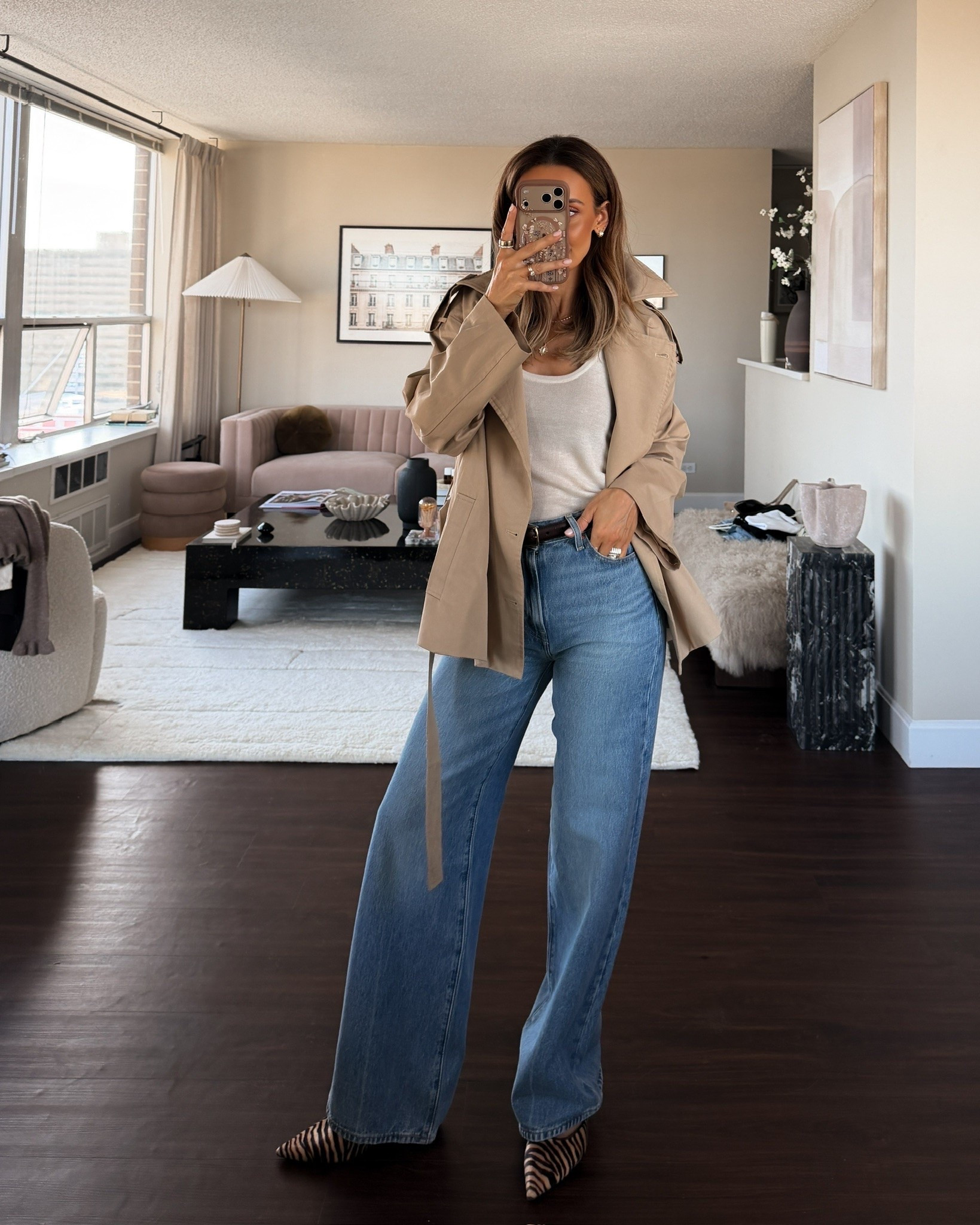 The prettiest little trench that fits a little oversized, perfectly roomie for a sweater underneath

#LTKSeasonal #LTKOver40