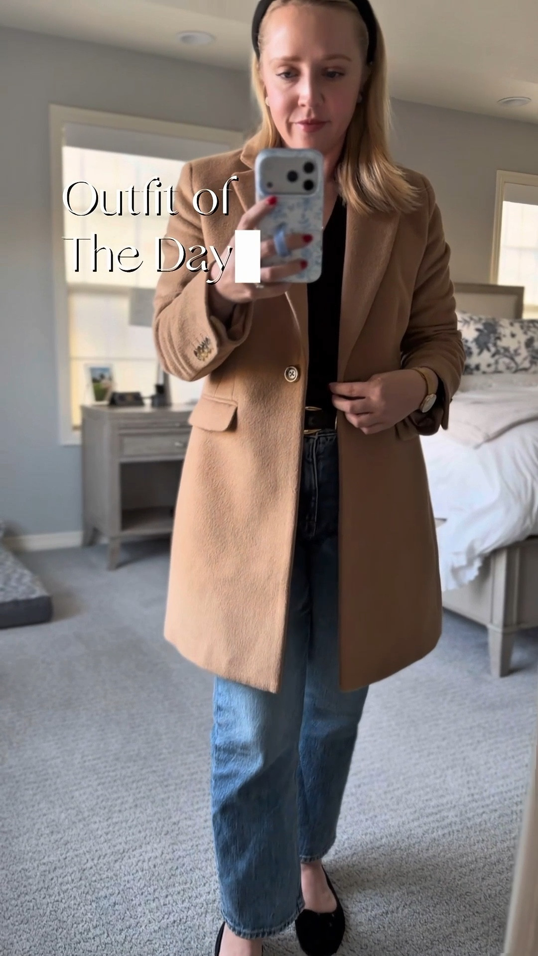 Recreate this outfit with me featuring a camel color top coat, petite jeans, and black ballet flats! 

Petite outfit, winter outfit, top coat, camel coat 

#LTKootd #LTKPetite #LTKvlog
