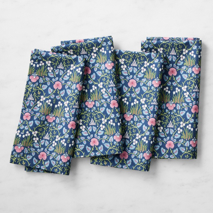Williams Sonoma x Morris & Co. Eye Bright Napkins, Set of 4 | Williams-Sonoma