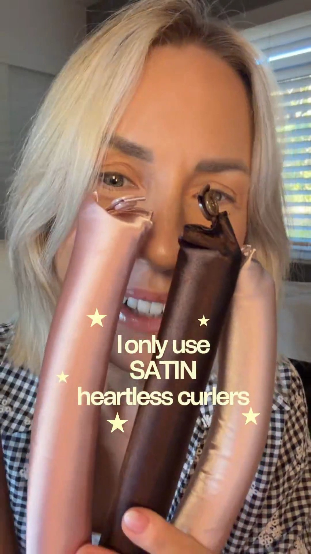 I only use satin heatless curlers now and the Kitsch Jumbo Satin Rods are the reason I will never go back 🌸✨ 

 #LTKbeauty #LTKfindsunder50 #HeatlessCurls #KitschHair #HairRoutine