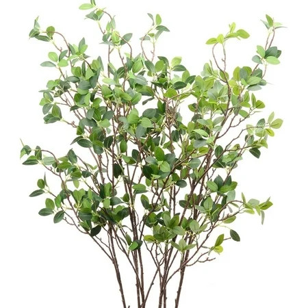 3pcs Artificial Branches Plants Greenery Stems Faux Branches for Vase Plant Artificial Eucalytus Branches Fake Ficus Twig (42"/Each Branch) | Walmart (US)