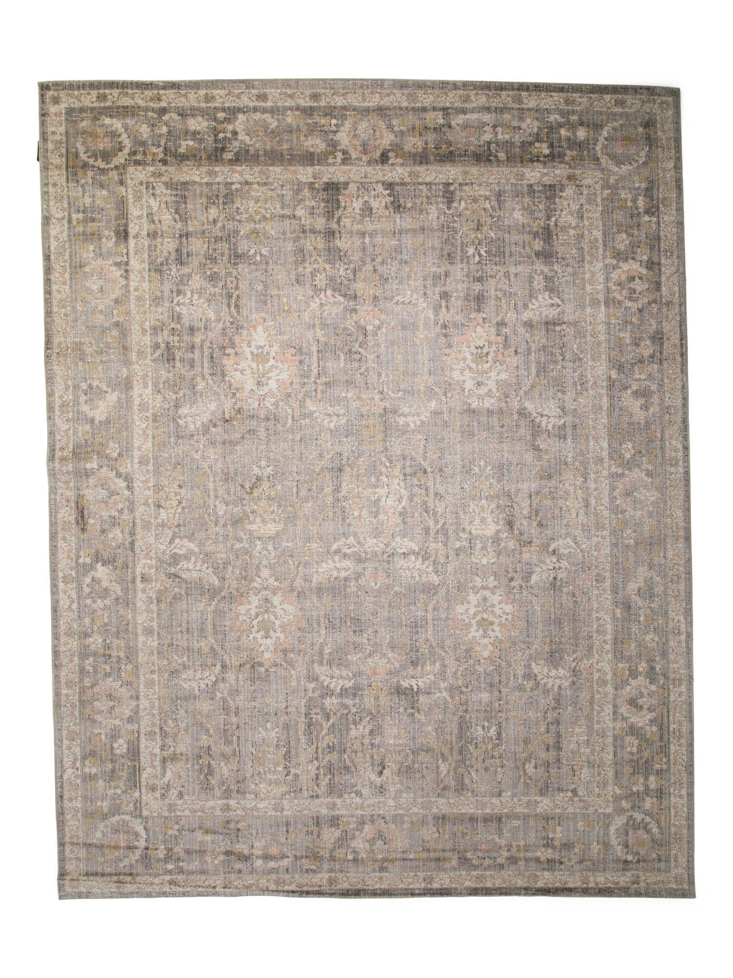 Made In Egypt 8x10 Rosemarie Floral Border Area Rug | TJ Maxx