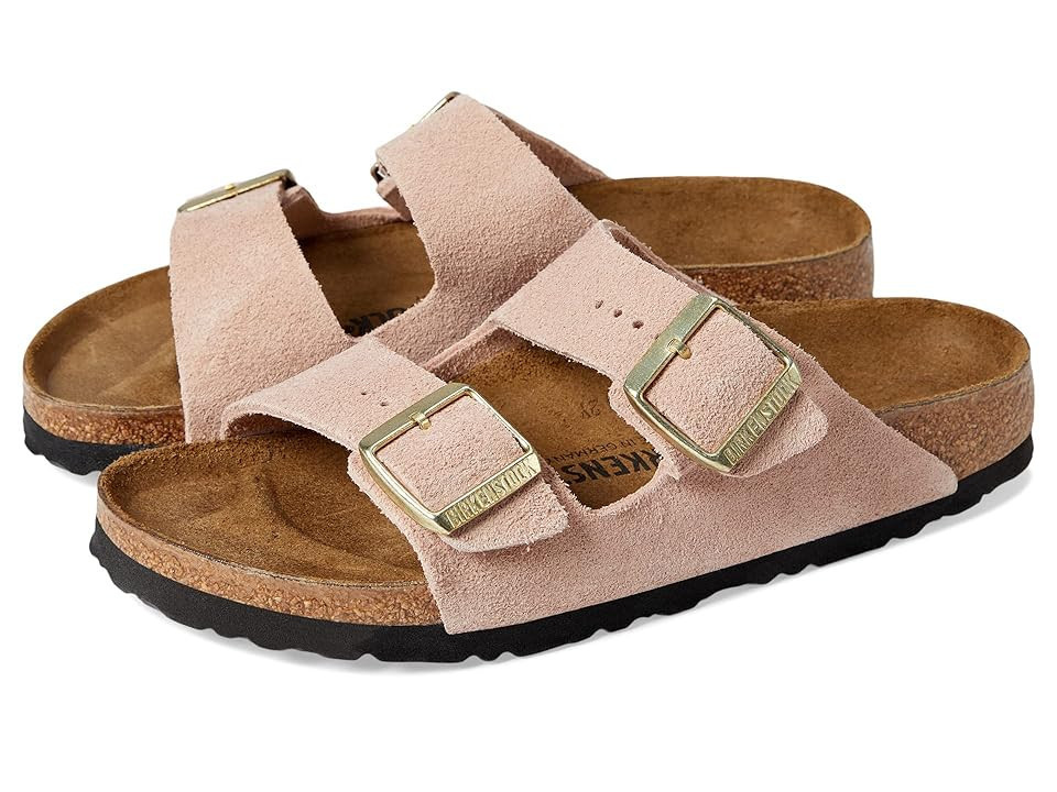 Birkenstock Arizona - Suede (Women) Women's Shoes Light Rose : EU 41 (US Women's 10-10.5) Narrow | Zappos