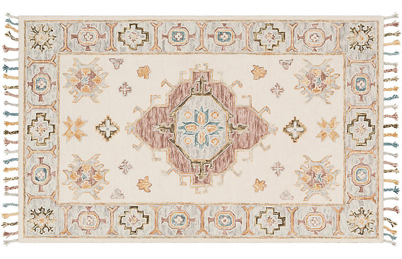 Nicole Kids' Rug, Ivory | One Kings Lane