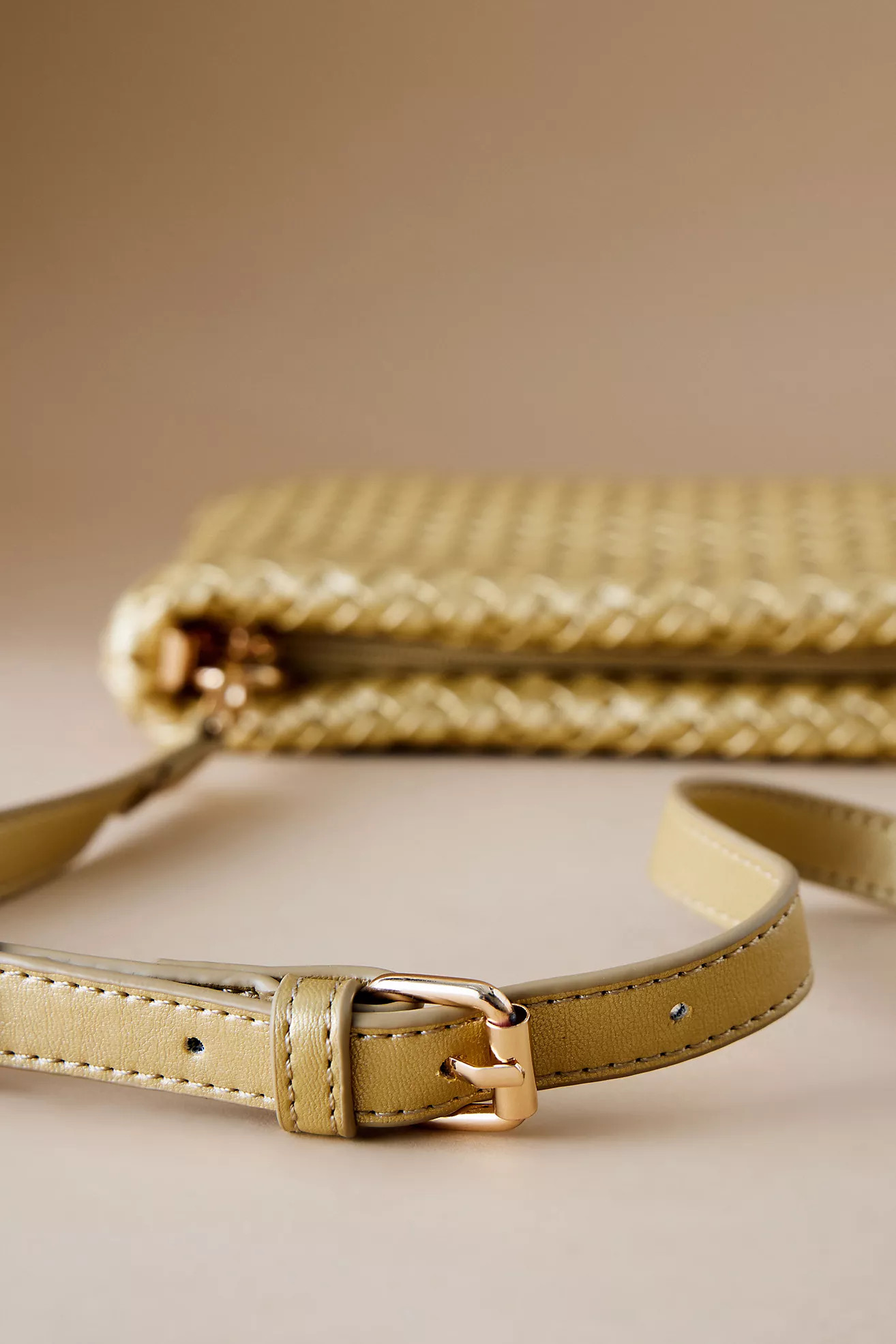 Melie Bianco Daisy Woven Faux-Leather Crossbody Bag | Anthropologie (UK)