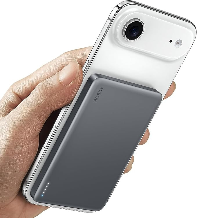 RORRY for Magsafe Portable Charger, [0.3" Ultra Slim] Magnetic Power Bank,[Alloy-Made] 5000mAh Wi... | Amazon (US)