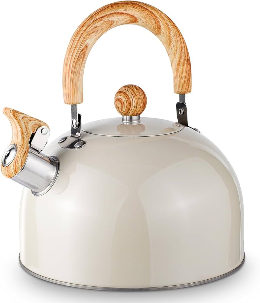 VARLEAS Whistling Tea Kettle for Stovetop, Surgical-Grade Stainless Steel Tea pot Kettles with St... | Amazon (US)
