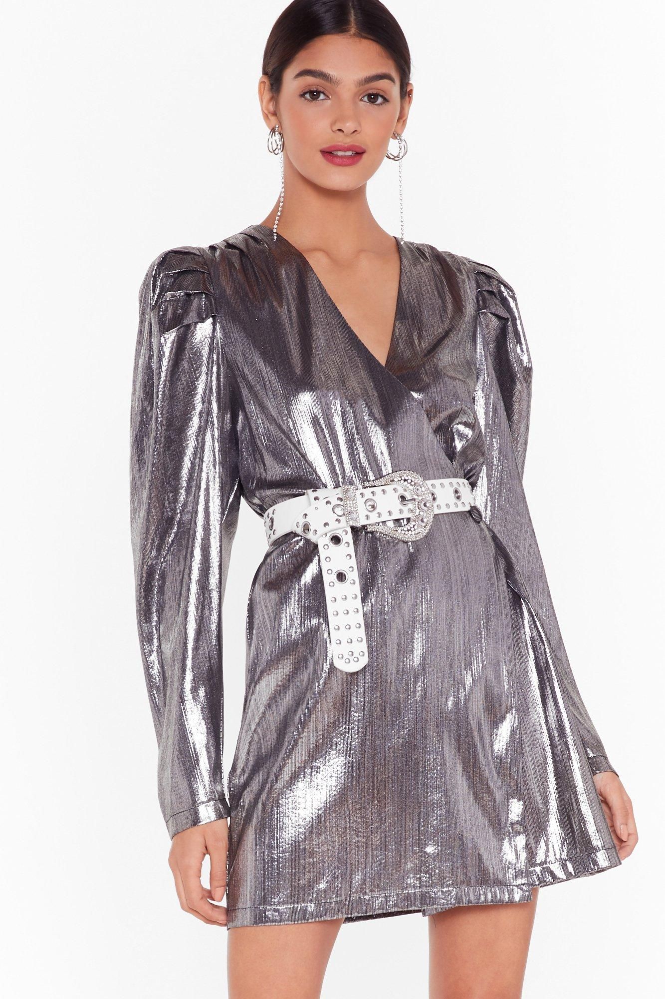 Womens Studio Time After Time Mini Dress - Silver | NastyGal (US & CA)