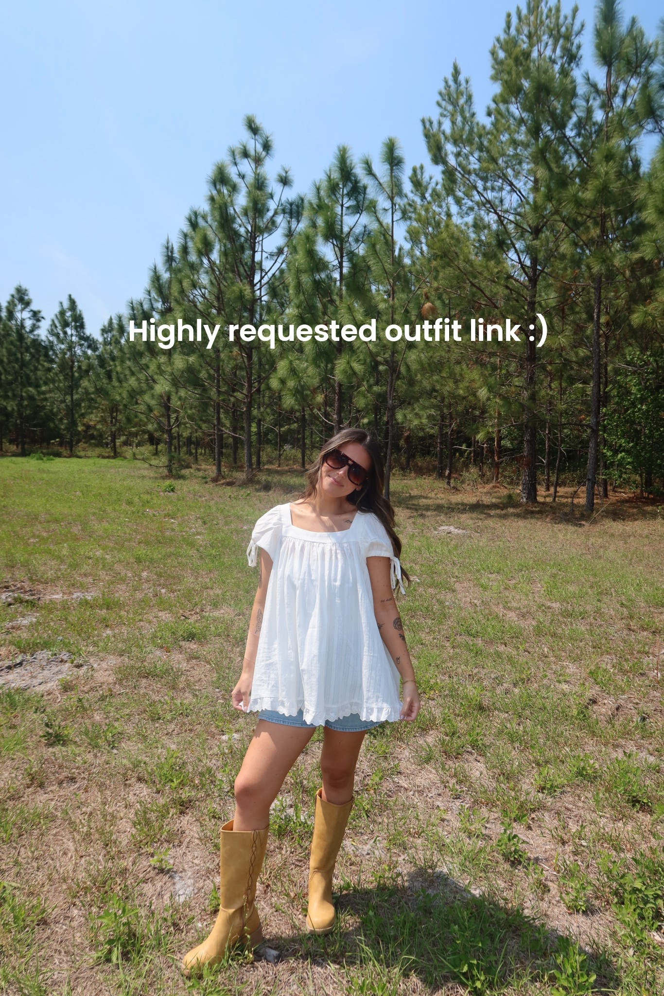 Obsessed with this Amazon top! Wearing size small :) and the boots are WALMART!!! 

#LTKdayinmylife #LTKSaleAlert #LTKBeauty