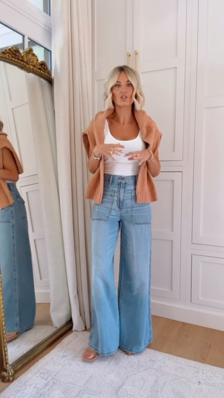These designer lookalike jeans are a must-have! They are super affordable, so chic, and really comfortable! Wearing size 2!

Loverly Grey, Target, wide leg jeans, fall outfit, fall staples

#LTKSeasonal