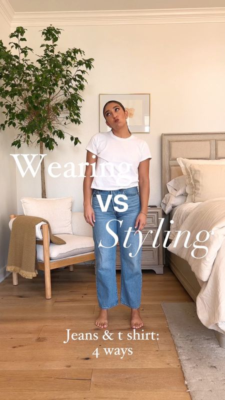 Whats more classic than jeans and a t shirt?? But there’s always a big difference between wearing and styling. Here’s 4 ways to Style the same jeans and tee 

#LTKstyletip #LTKfindsunder100 #LTKfindsunder50