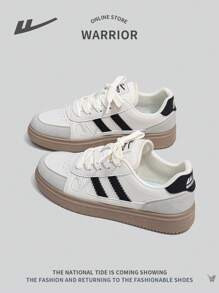 WARRIOR Men's Casual Thick Sole Comfortable Lightweight Trainers, New Fashion Daily Lace-Up Sport... | SHEIN