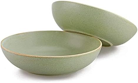 STAR MOON Pasta Bowls 30 Ounce Ceramic Large Serving Bowls Stoneware Retro Salad Bowls Bowls Irregul | Amazon (US)