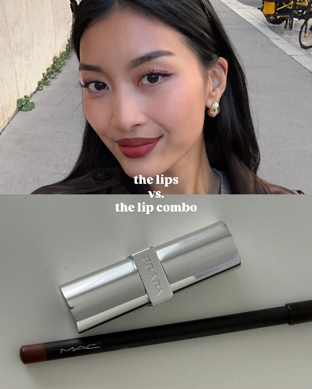 Lipliner MAC „Cork“
Lipstick Prada „B102"

#LTKFindsUnder50 #LTKBeauty #LTKSeasonal