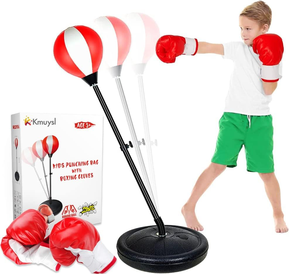 KMUYSL Punching Bag for Age 3, 4, 5, 6, 7, 8 Years Old Boys, Boxing Bag Set Toy with Boxing Glove... | Amazon (US)