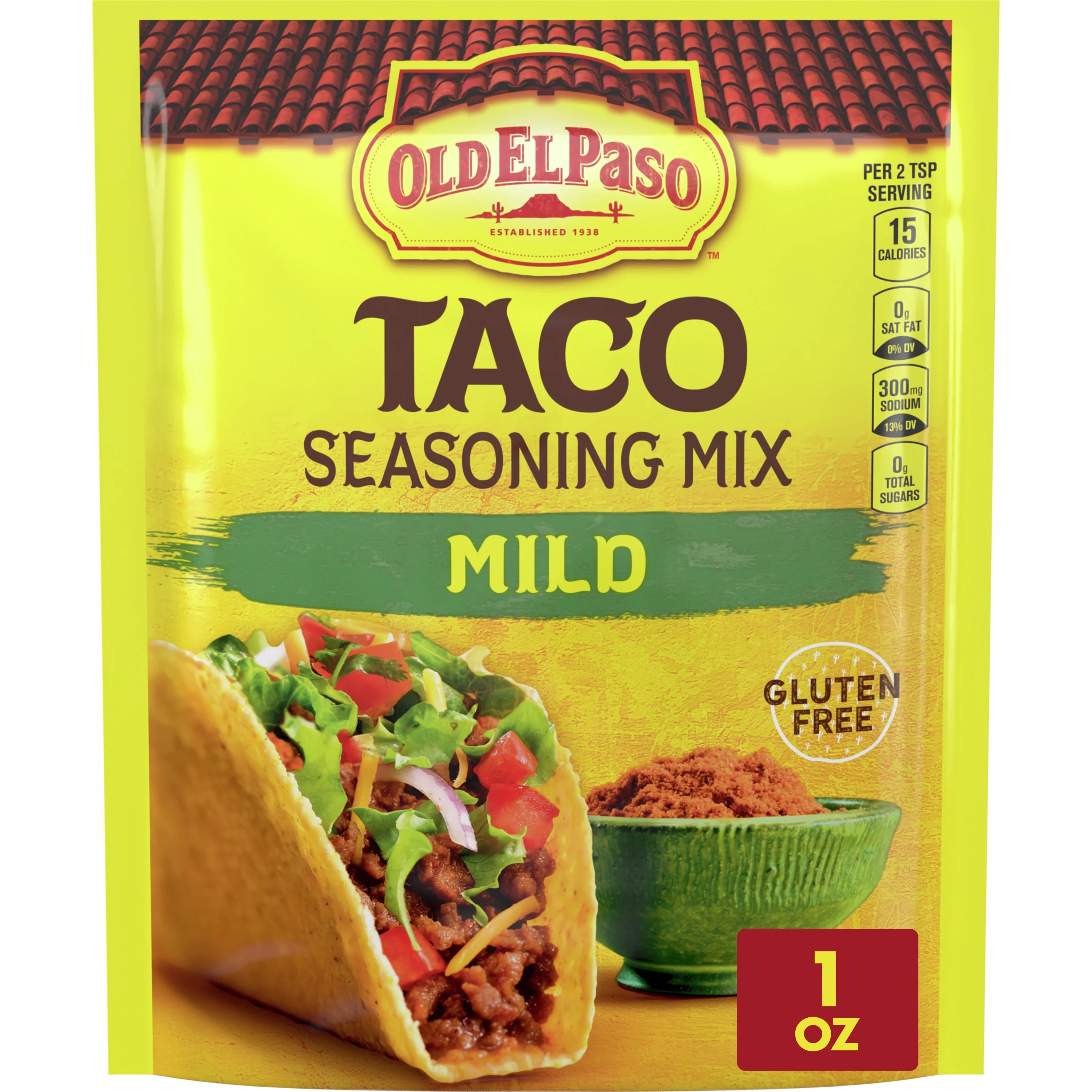 Old El Paso Taco Seasoning, Mild, Easy Meal Prep, 1 oz. | Walmart (US)
