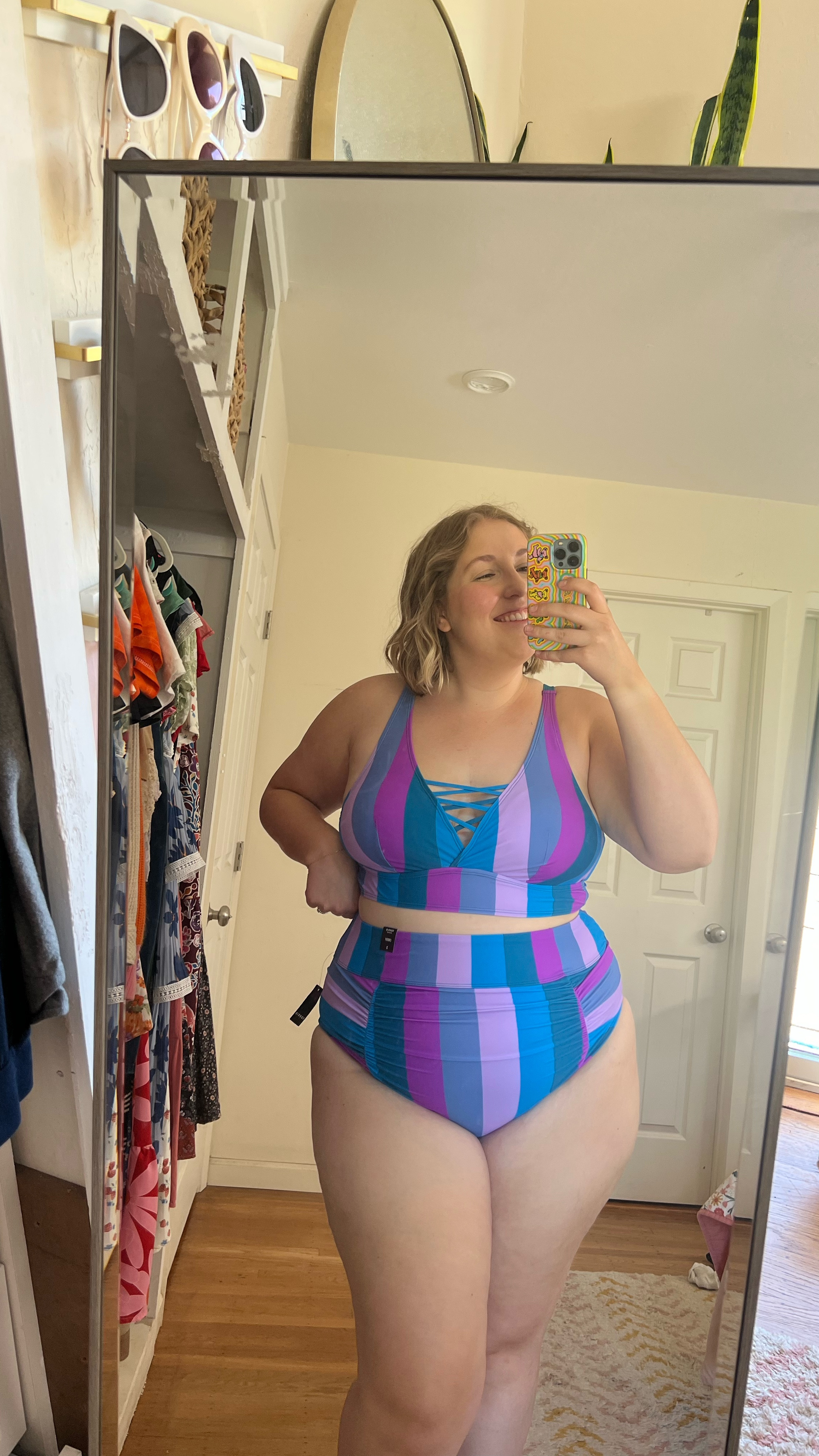 Torrid swim on a size 18💜 

#LTKSwim #LTKMidsize #LTKPlusSize