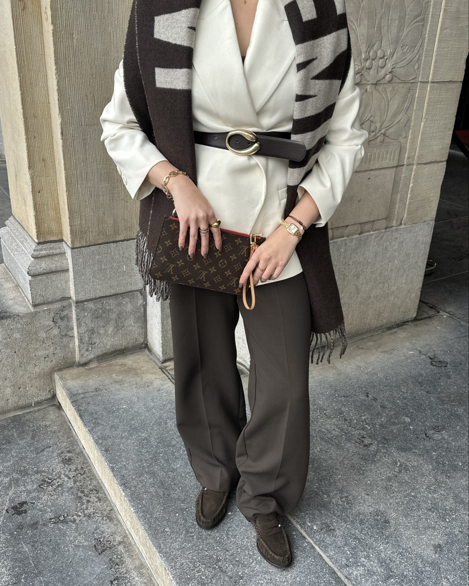 Loveee these new loafers!! YSL inspired 🤎

Brown loafers, suede loafers, penny loafers, Jacquemus scarf, brown belt, brown trousers

#LTKstyletip #LTKmodest #LTKeurope