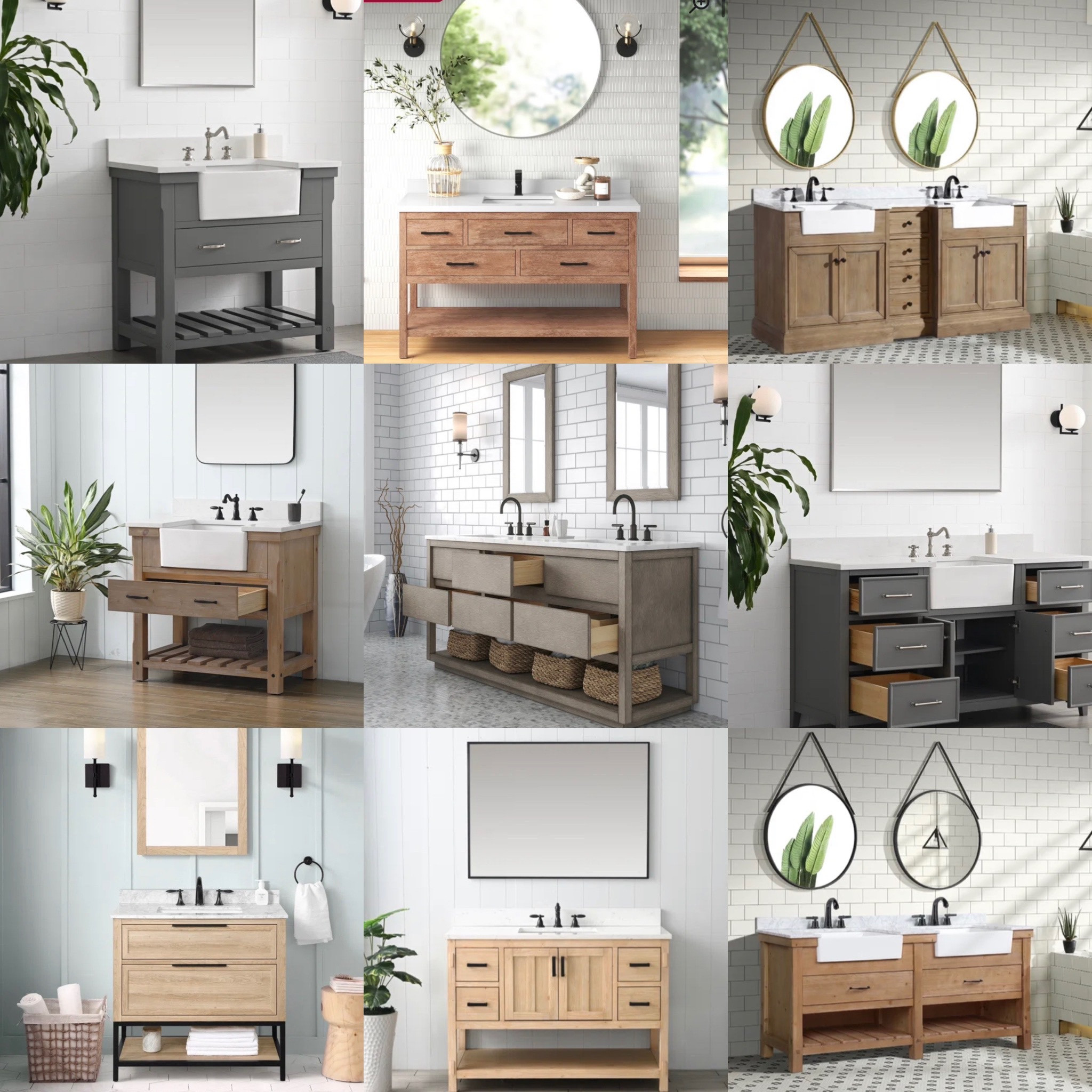Early Way Day Deal—-rustic beach house bath vanities. #WayDay