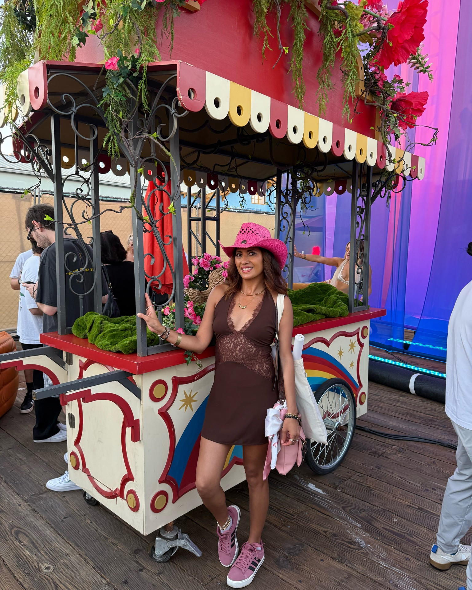 Yesterday at PierPlay Rasa at Santa Monica Pier and it was SO much fun! 🌸🎡✨ The colorful setup, music, food, and fun LA energy made the perfect day out. And of course, I had to bring a little pink moment to the party! 💕🌴

Sharing my LA event outfit — lace mini dress, pink sneakers + my favorite pink cowboy hat. 🎀🤠 Perfect for a fun day at the pier!

Shop my look on LTK! 🛍️

PierPlay Rasa, Santa Monica Pier, LA events, Los Angeles events, Santa Monica events, things to do in LA, LA weekend activities, California events, LA fashion, LA event outfit, Santa Monica outfit, event outfit ideas, casual event outfit, fun summer outfit, pink outfit, pink cowboy hat, mini dress outfit, lace mini dress, sneakers with dresses, pink sneakers, California style, LA fashion blogger, LA content creator, mom style, 40s fashion, over 40 style, weekend outfit, event fashion, what to wear to an LA event, Santa Monica fashion, LTK fashion, LTK creator

#LTKootd #LTKOver40 #LTKSeasonal