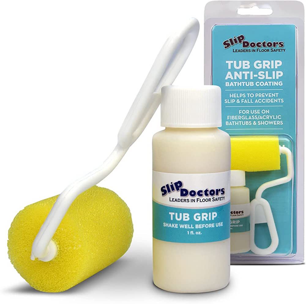 SlipDoctors Tub Grip Anti-Slip Bath & Shower Floor Solution – Fixes Slippery Fiberglass & Acryl... | Amazon (US)