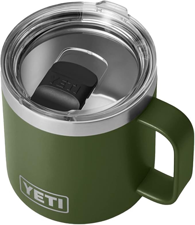 YETI Rambler 14 oz Mug, Vacuum Insulated, Stainless Steel with MagSlider Lid, Stainless | Amazon (US)