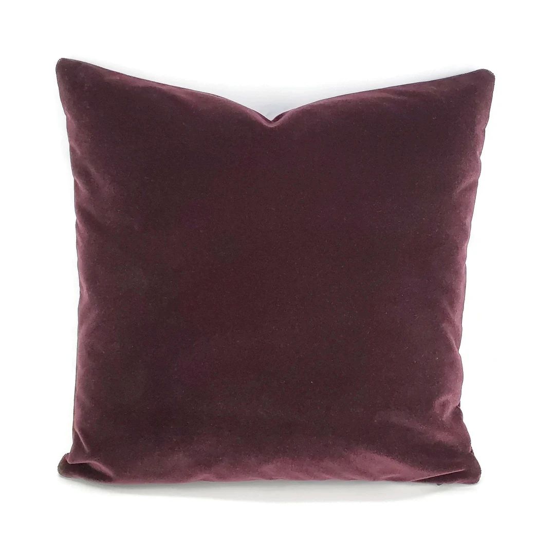 Pollack Sedan Plush in Imperial Purple Pillow Cover - Euro Sham Dark Purple Velvet Cushion Case -... | Etsy (AU)